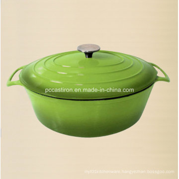 Oval Enamel Cast Iron Saucepan Manufacture From China